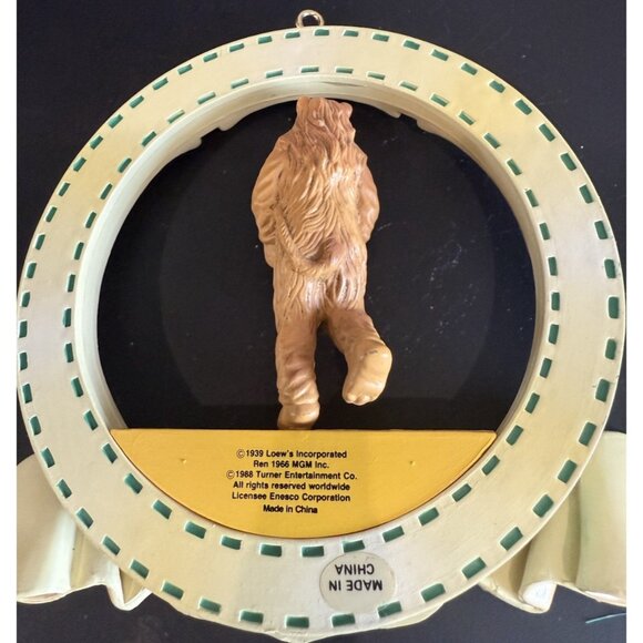 The Wizard of Oz Cowardly Lion Christmas Ornament 1988 Vintage - Picture 5 of 6